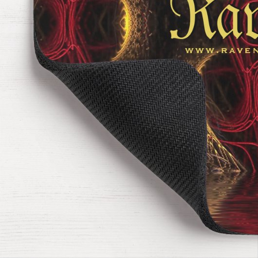 Gothic Valentine Gold hört dunkle Künste Mousepad (Ecke)