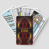 Gothic Valentine Gold hört dunkle Künste Spielkarten (Rückseite)