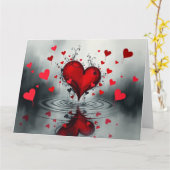 Gothic Valentines Card Karte (Gelbe Blume)