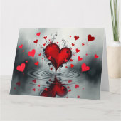 Gothic Valentines Card Karte (Vorderseite)