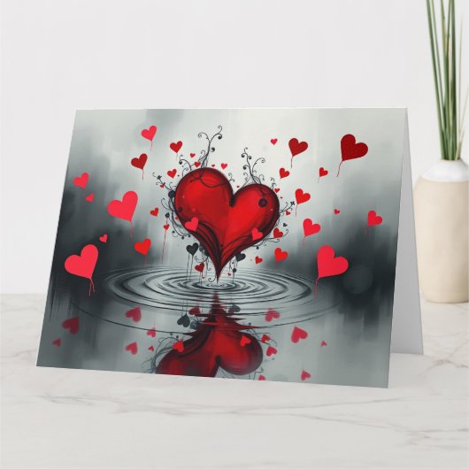 Gothic Valentines Card Karte (Vorderseite)