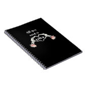 Gothic Valentines Classic - Skeletthörner Herz Notizblock (Rechte Seite)