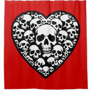 Gothic Valentines Duschvorhang