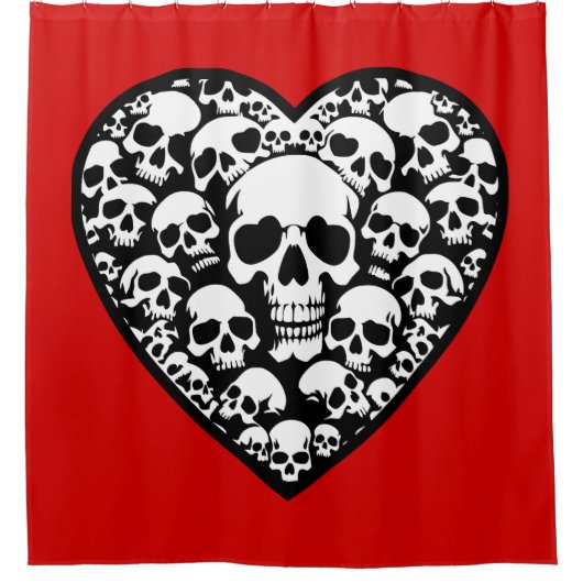 Gothic Valentines Duschvorhang (Vorderseite)