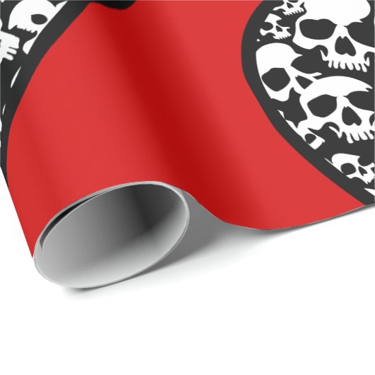 Gothic Valentines Geschenkpapier (Rolleneckpunkt)