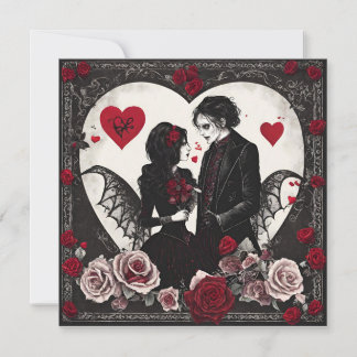 Gothic Valentinstage Karte