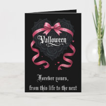 Gothic Valloween Schrift Rosen und Girlanden
