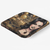 Gothic Vampir Geburtstag | Elegante dunkle Fantas Pappteller (Gewinkelt)