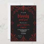 Gothic-Vampir-Halloween-Party Einladung (Vorderseite)