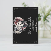 Gothic-/Vampir-Hochzeit Save-the-Date Save The Date (Stehend Vorderseite)