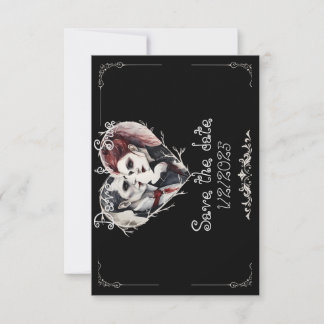 Gothic-/Vampir-Hochzeit Save-the-Date Save The Date