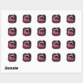 Gothic Vampir-Lippen Dark Fantasy Sticker (Blatt)