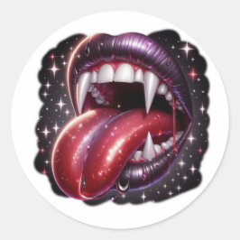 Gothic Vampir-Lippen Dark Fantasy Sticker