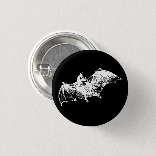 GOTHIC VAMPIRE BAT BUTTON (Vorne & Hinten)