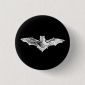 Gothic Vampire Bat Button (Vorderseite)