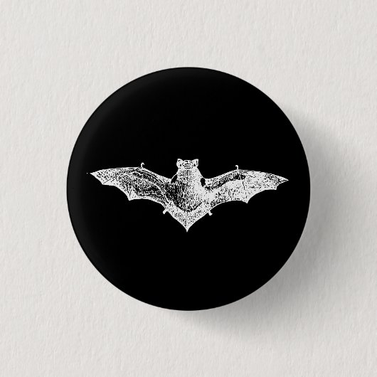 Gothic Vampire Bat Button (Vorderseite)