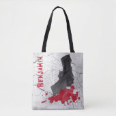 Gothic Vampire Bat Halloween Tasche (Vorderseite)