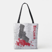 Gothic Vampire Bat Halloween Tasche (Rückseite)