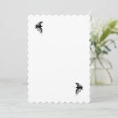 Gothic Vampire Bats Einladung (Stehend Vorderseite)