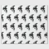 Gothic Vampire Bats Geschenkpapier (Flach)