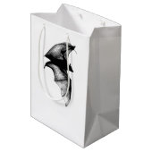 Gothic Vampire Bats Mittlere Geschenktüte (Rückseite Schrägansicht)