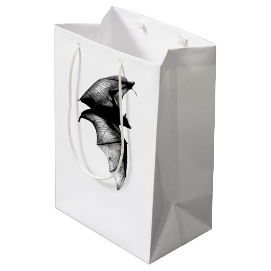 Gothic Vampire Bats Mittlere Geschenktüte (Rückseite Schrägansicht)