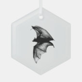 Gothic Vampire Bats Ornament Aus Glas (Vorderseite)