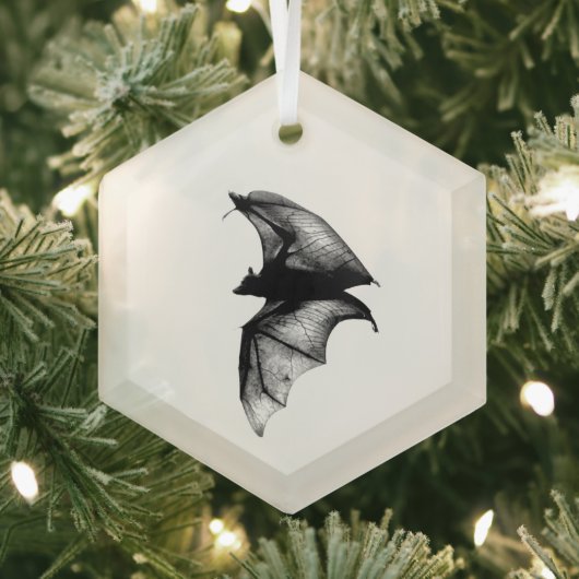 Gothic Vampire Bats Ornament Aus Glas (Insitu)