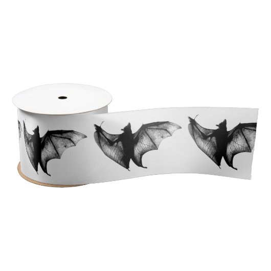 Gothic Vampire Bats Satinband (Spule)