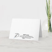 Gothic Vampire Black Rose Geburtstagkarte Karte (Rückseite)