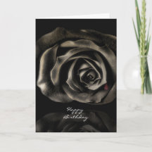 Gothic Vampire Black Rose zum Geburtstag