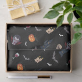 🧛 ‍ ♂️ Gothic Vampire Black Tissue Paper 🎃 🖤 Seidenpapier (Geschenk)