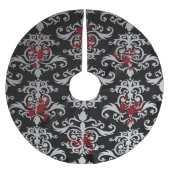 Gothic Vampire Blut Polyester Weihnachtsbaumdecke (Vorderseite)