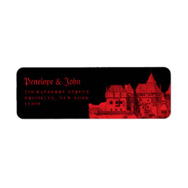 Gothic Vampire Castle Black Red Wedding
