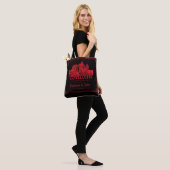 Gothic Vampire Castle Border Black Red Wedding  Tasche (Am Model)