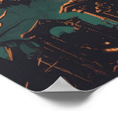 Gothic Vampire Castle under the Full Moon Poster (Ecke)