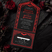 Gothic Vampire Cathedral Wedding All In One Einladung