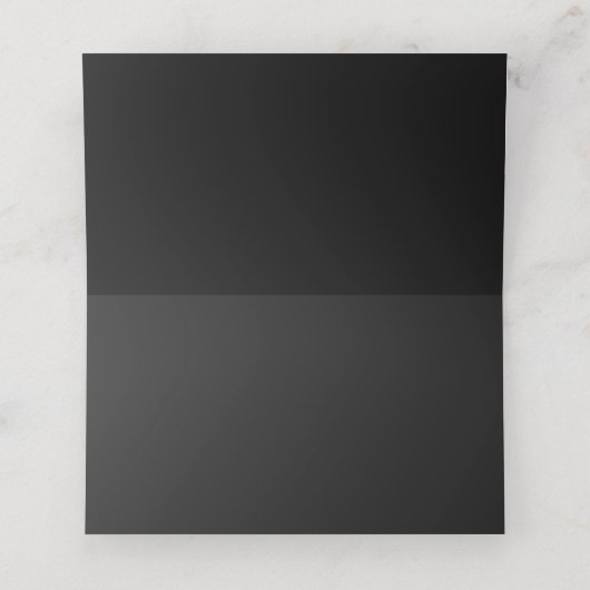 Gothic Vampire Cathedral Wedding Platzkarte (Innenseite Aufgefaltet)