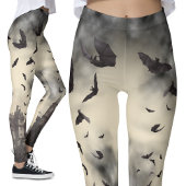 Gothic Vampire Dracula Castle Halloween Leggings
