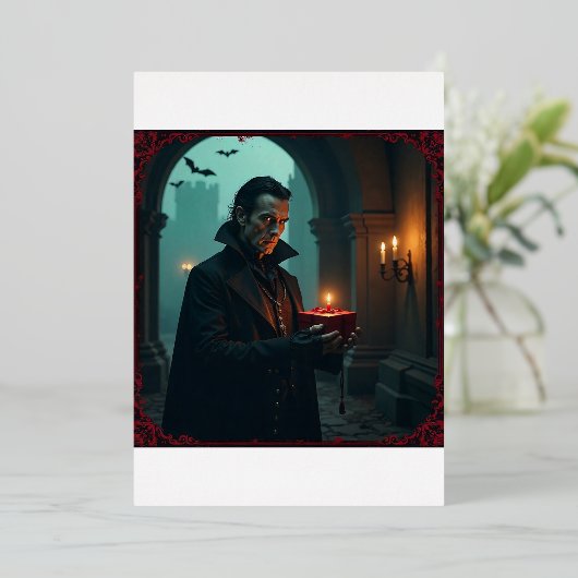 Gothic Vampire Einladung zum Geburtstag (Stehend vorne)