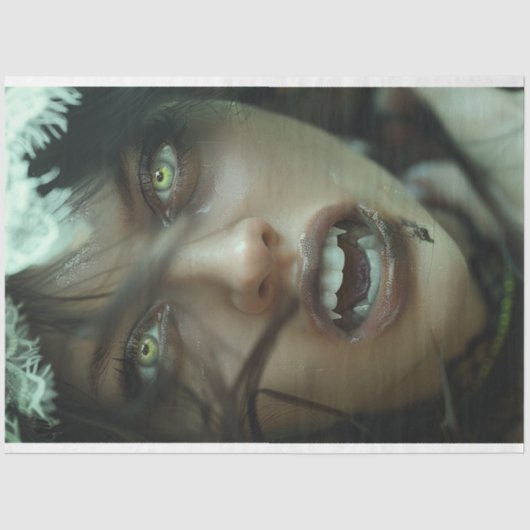 Gothic Vampire Emerald Nightshade Decoupage Seidenpapier (Vorderseite)