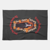 🧛 ‍ ♂️ Gothic Vampire Halloween Black Kitetücher Geschirrtuch (Horizontal)