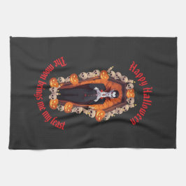 🧛 ‍ ♂️ Gothic Vampire Halloween Black Kitetücher Geschirrtuch