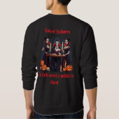 🧛 ‍ ♂️ Gothic Vampire Halloween Black Sweatshirt  (Rückseite)