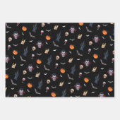 🧛 ♂️ Gothic Vampire Halloween Black Wrap 🎁 🖤 Geschenkpapier Set (Vorderseite)