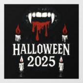 Gothic Vampire Halloween Fensteraufkleber (Blatt)