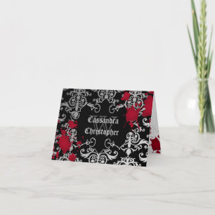 Gothic Vampire Halloween Hochzeit danke