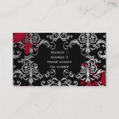 Gothic Vampire Halloween Visitenkarte (Rückseite)