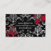 Gothic Vampire Halloween Visitenkarte (Vorderseite)
