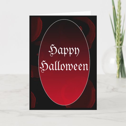 Gothic vampire HappyHalloween Karte (Vorderseite)